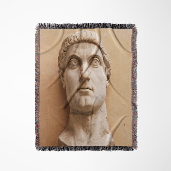 Constantine I, Statue, Capitoline Museums. Rome, Italy - Eu16 Pri0091 - Prisma, Woven Blanket