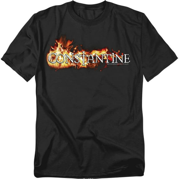 Constantine T-Shirt Logo In Flames Unisex Graphic Tee For Men & Women