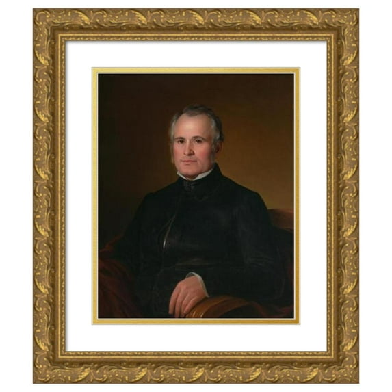 Constantino Brumidi 12x14 Gold Ornate Wood Frame and Double Matted Museum Art Print Titled - Emery Bemis (1852)