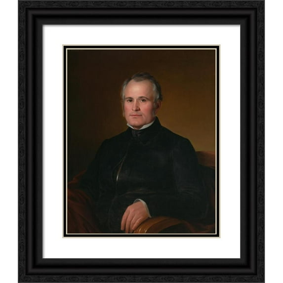 Constantino Brumidi 20x24 Black Ornate Framed Double Matted Museum Art Print Titled: Emery Bemis (1852)