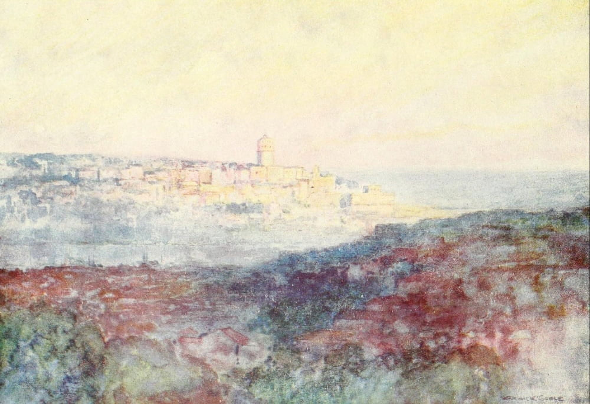 Constantinople 1906 Galata from Aquaduct Canvas Art - Warwick Goble (18 x 24)