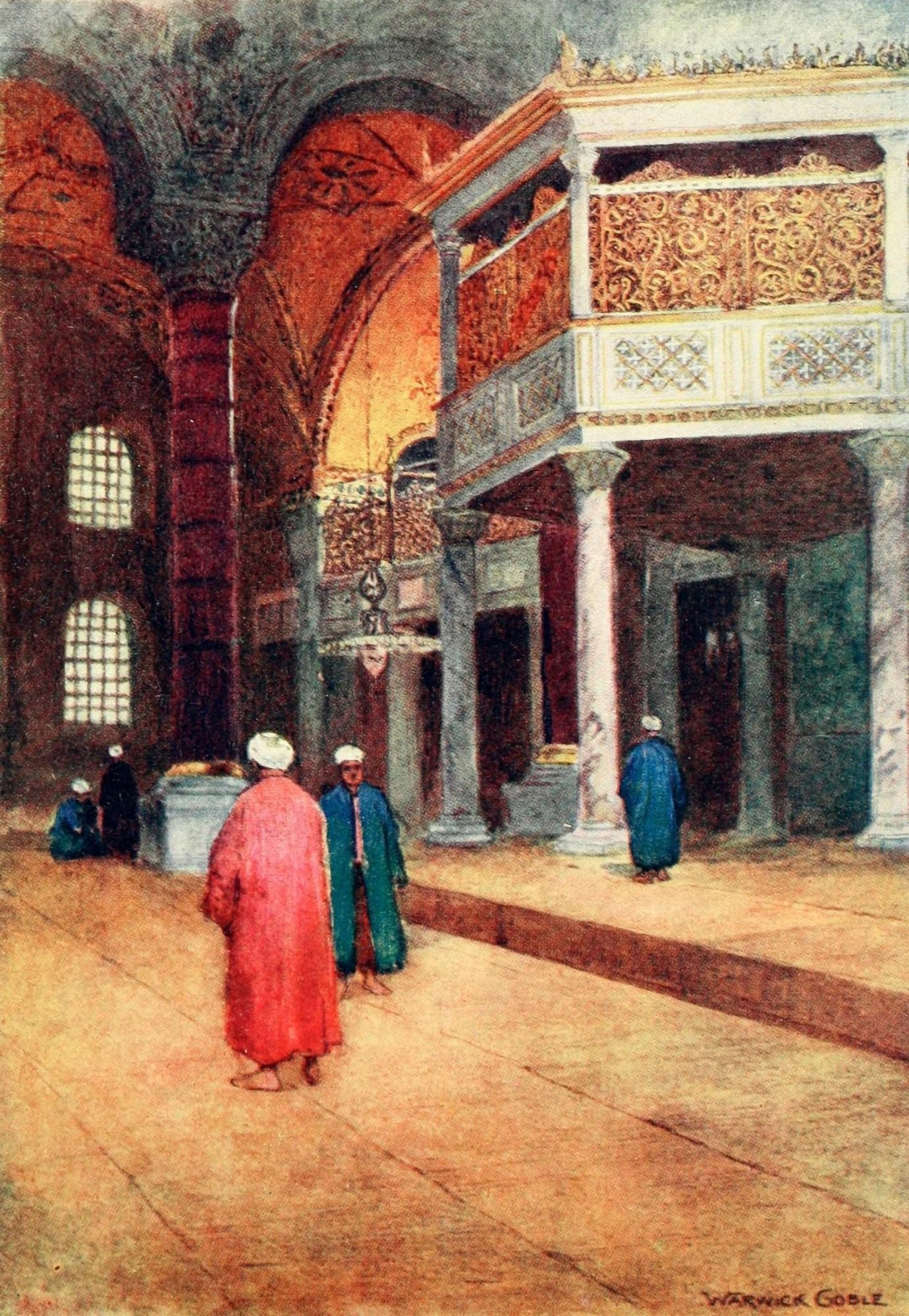 Constantinople 1906 The Sultans gallery Canvas Art - Warwick Goble (18 x 24)