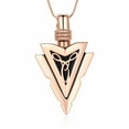 thumbnail image 1 of Constantlife Arrowhead Necklace for Men Cremation Jewelry for Ashes Urn Necklace for Ashes Of Loved One Ash Holder Necklace, 1 of 7
