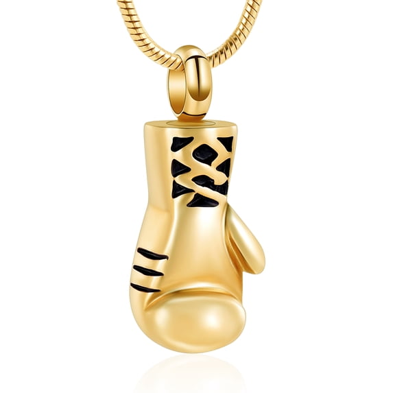 Constantlife Boxing Glove Necklace for Cremation Ashes Ash Necklace Lockets For Human Ashes Holder Necklace