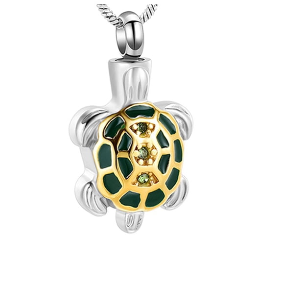 Constantlife Cremation Jewelry for Ashes Turtle Urn Necklace for Ashes Keepsake Holder Memorial Jewelry for Women/Men