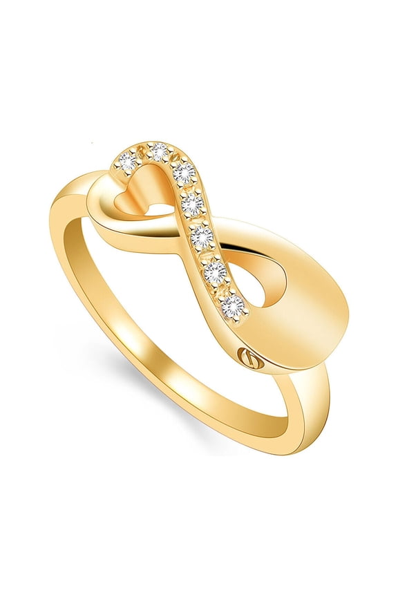 Figure of 8 Shape with Crystal Cremation Jewellery Urns For Ashes Keepsake Urn Ring for Memorial Human Pet