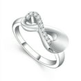 thumbnail image 1 of Constantlife Figure of 8 Shape with Crystal Cremation Jewellery Urns For Ashes Keepsake Urn Ring for Memorial Human Pet, 1 of 5