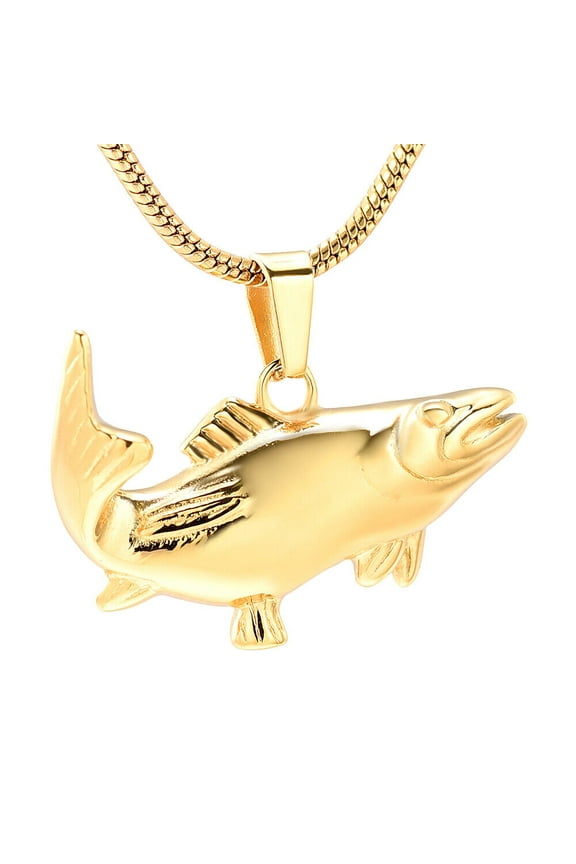 Fish Urn Cremation Keyring for Ashes Urn Keychain for Human Ashes Fishing Locket Ashes Holder Keepsake Cremation Memorial Pendant Jewelry