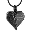 thumbnail image 1 of Constantlife Heart Urn Necklaces Cremation Urn Pendant Memorial Jewelry Urn Neckless Lockets for Human Ashes Holder Necklace-God Has You in His Arm I Have You in My Heart, 1 of 4