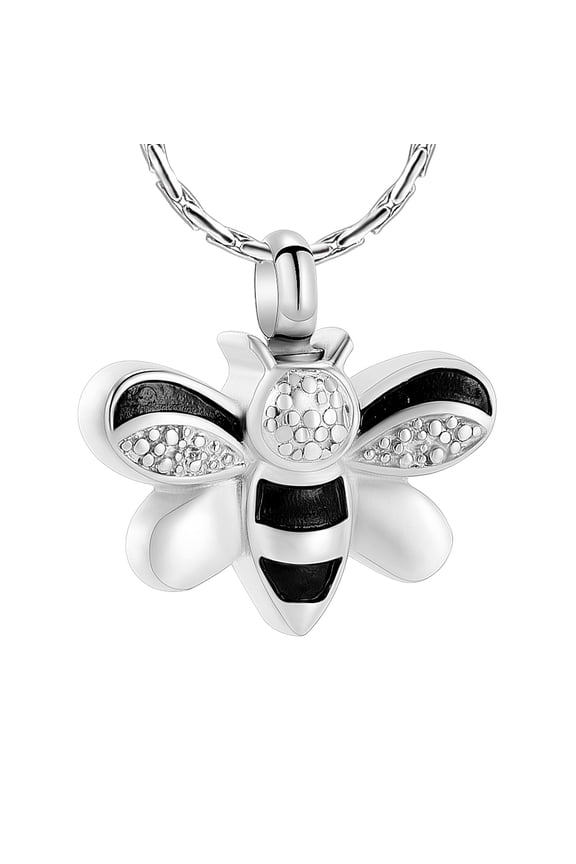Honeybee Cremation Jewelry for Ashes Urn Necklace Lockets for Human Ashes Holder Necklace for Memorial Family Friend Pet