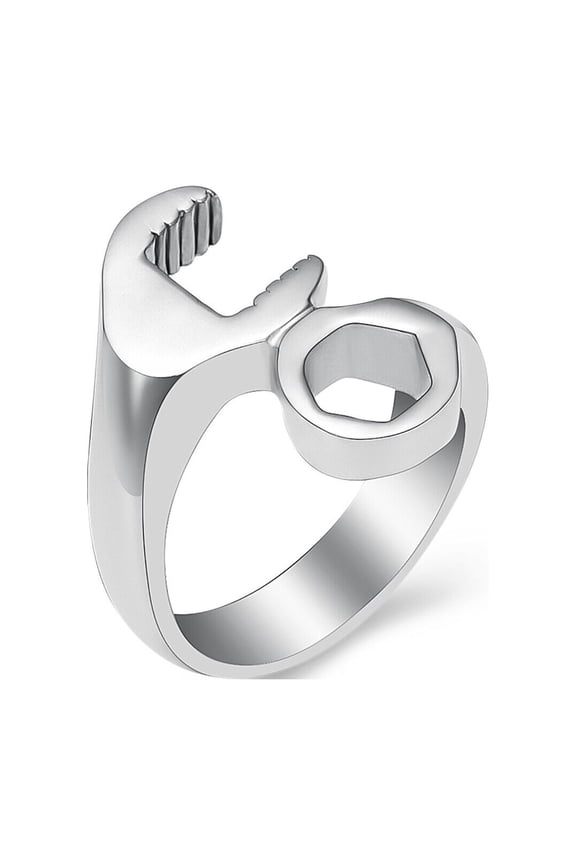 Stainless Steel Wrench Cremation Jewellery Urns For Ashes Keepsake Urn Ring for Memorial Human Pet