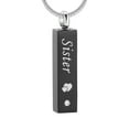 thumbnail image 1 of Constantlife Vertical Bar Sister Urn Necklace Simple Urn Pendant Commemorative Ashes Souvenir Men Women's Necklace Cremation Jewelry, 1 of 4