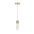 thumbnail image 1 of Constellation 1 light Gold LED Pendant, 1 of 14
