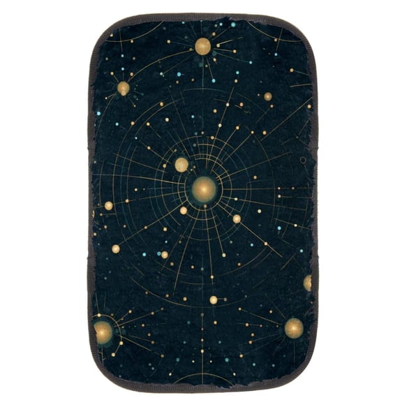 Constellation 12.5x8.2 Inch Soft Comfortable Furry Printed Car Armrest Cover Pad Accessory