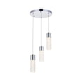 thumbnail image 1 of Constellation 3 light Chrome LED Pendant, 1 of 13