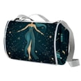 thumbnail image 1 of Constellation Canvas Picnic Mat Waterproof and Portable for Outdoor Beach Camping Hiking - Large Size Foldable Blanket with Carrying Strap - for Family and Friends Enjoyment, 1 of 6
