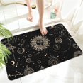 thumbnail image 1 of Constellation Celestial Sun and Moon Goth Diatomaceous Earth Bath Mat Rug-Rubber Non Slip Quick Dry Super Absorbent Thin Bathroom Rugs for Bathtub Shower Room Sink ( 17" L x 27" W ), 1 of 5