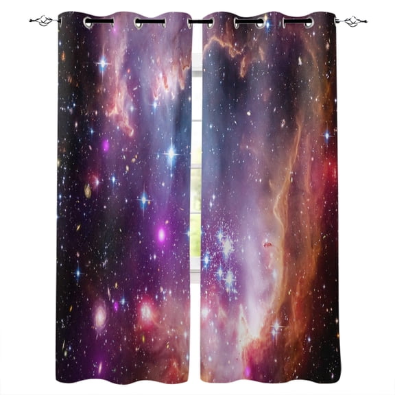 Constellation Curtains Outer Space Star Nebula Astral Cluster Astronomy Theme Galaxy Mystery Living Room Bedro