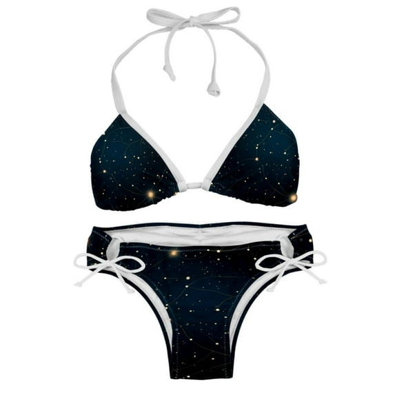 Constellation Detachable Sponge Adjustable Strap Bikini Set 2-Pack Swimwear Swimsuit.SceneManagement Beach Pool Party Vacation.