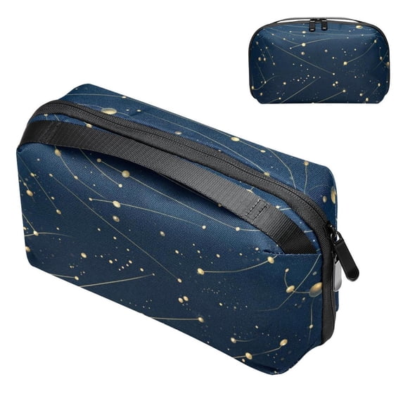 Constellation Digital Bag Oxford Cloth Waterproof Charger Pouch Cable Organizer Box Charger Organizer Box 5.9x9.44x3.14 in