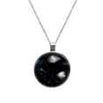 thumbnail image 1 of Constellation Elegant Glass Design Womens Necklace Circle Pendant, 1 of 5