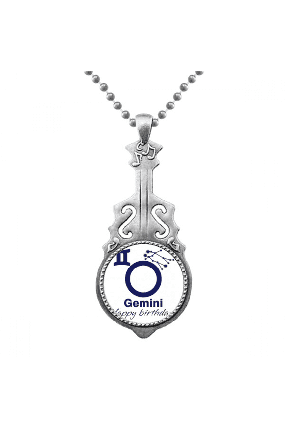 Constellation Fate Birthday Celebration Geni Pendant Jewelry Music Guitar Torque Hangtag