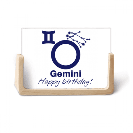Constellation Fate Birthday Celebration Geni Photo Wooden Photo Frame Tabletop Display
