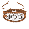 thumbnail image 1 of Constellation Fate Birthday Celebration Leo Bracelet Wristband Leather Jewelry Ornament, 1 of 3