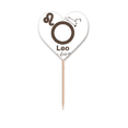 thumbnail image 1 of Constellation Fate Birthday Celebration Leo Toothpick Flags Heart Lable Cupcake Picks, 1 of 3