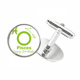 thumbnail image 1 of Constellation Fate Birthday Celebration Pisces Round Button Cuff Clip Stud Cufflinks, 1 of 4
