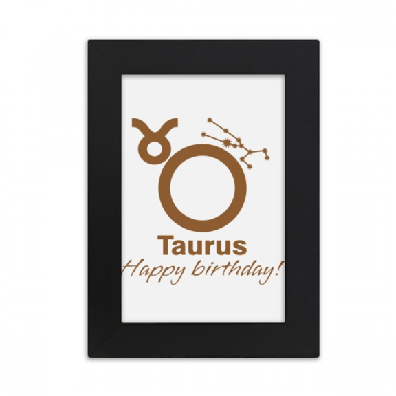 Constellation Fate Birthday Celebration Taurus Desktop Photo Frame Picture Display Art Painting Exhibit