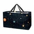 thumbnail image 1 of Constellation Large Foldable Oxford Cloth Laundry Basket Beach Bag Shopping Basket Grocery Bags, 1 of 7