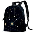 Constellation Leather Backpack with Adjustable Shoulder Straps Large
