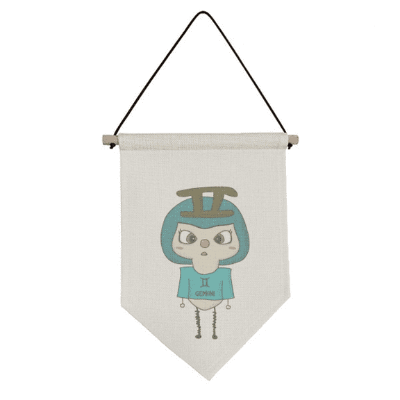 Constellation Luck Tendency Geni Silver UU Canvas Flag Hanging Wall Art Decor Banner