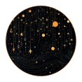 thumbnail image 1 of Constellation Microfiber Leather Round Coaster Set (6PCS) - 11x11 cm/4.3x4.3 in, Absorbent Drink Coasters with Holder Storage Stand, Heat, for Home and Kitchen Décor, 1 of 6