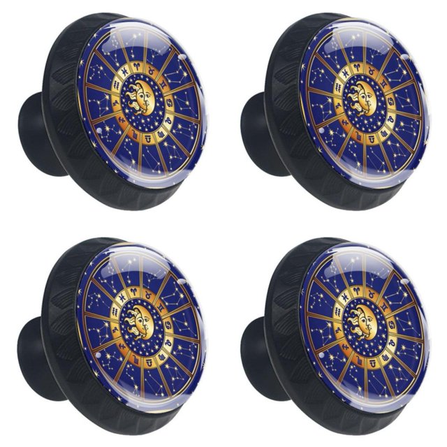 Constellation Moon and Sun Set of 4 DIY Handle Wardrobe Kitchen