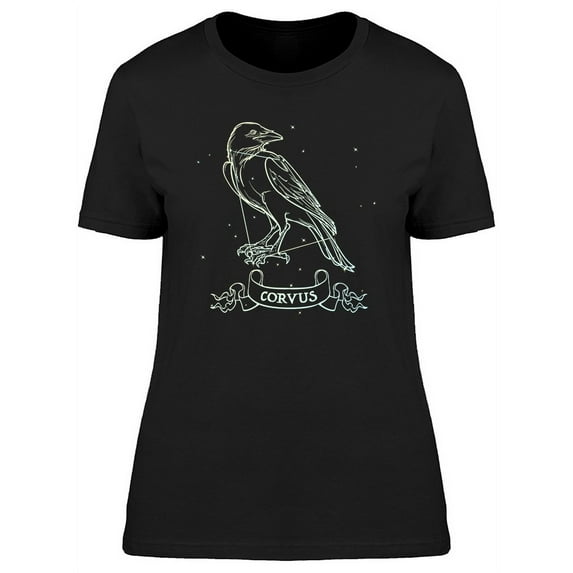 Constellation Of Corvus Graphic T-Shirt Women -Image by Shutterstock, Female Large