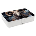 thumbnail image 1 of Constellation PU Leather Earring Organizer Box with Removable Compartment, Display Case, and Bracelet Holder - Portable Storage Solution, 1 of 6