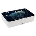 thumbnail image 1 of Constellation PU Leather Jewelry Box Necklace Organizer with Removable Compartment and Storage Box - Portable Beauty Organizer, 1 of 6