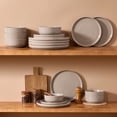 thumbnail image 1 of Famiware Constellation 12 Pieces Dinnerware Stoneware Sets, Cinnamon Brown, 1 of 4