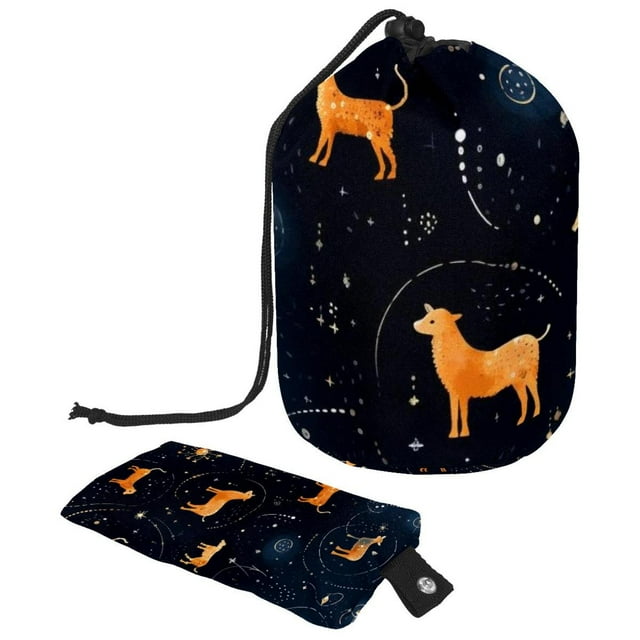 Constellation Portable Drawstring Foldable Travel Shower Wash Mesh