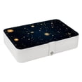 thumbnail image 1 of Constellation Portable PU Leather Jewelry Box with Removable Compartment, Necklace Holder, Storage Box, and Jewelry Organizer, 1 of 6