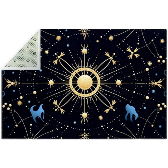 Constellation Premium Polyester Indoor/Outdoor Door Mat - Angle Floor Mat for Home and Office Use - Durable and Easy to Clean - 200 Characters