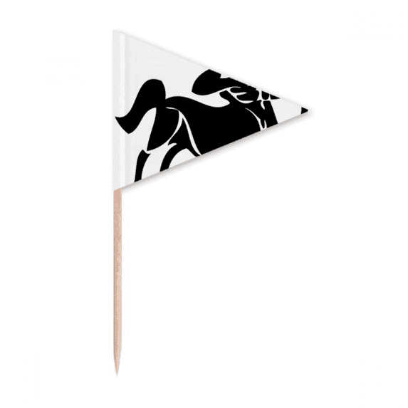 Constellation Sagittarius Zodiac Sign Toothpick Triangle Cupcake Toppers Flag