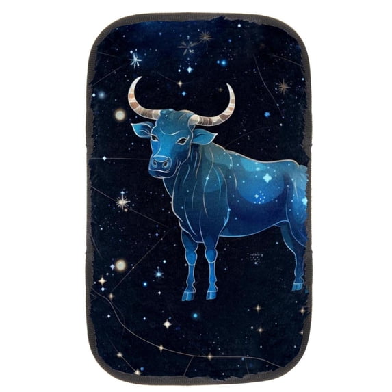Constellation Soft Furry Printed Car Armrest Pad, Armrest Accessories, Armrest Accessory - 12.5x8.2 Inch Comfortable Padding