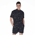 thumbnail image 1 of Constellation Space Pattern Short Sleeve Men'S Rompers, Zodiac Horoscope Casual Summer Jumpsuits Outfit, 1 of 4