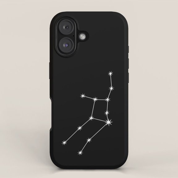 Constellation Star Map Tough Case for Apple iPhone, Polycarbonate Shell with Shock-Absorbing TPU Liner