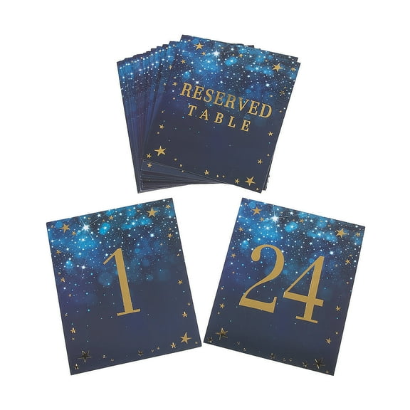 Constellation Table Numbers - Party Supplies - 24 Pieces