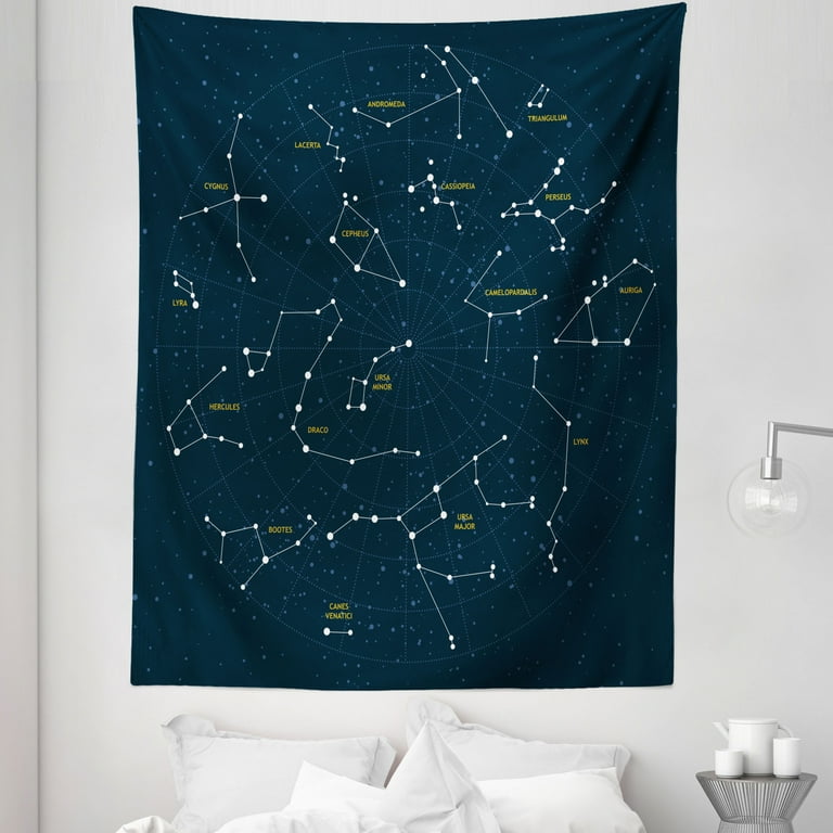Constellation map tapestry top