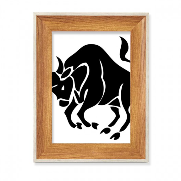 Constellation Taurus Zodiac Sign Desktop Wooden Photo Frame Display Picture Art Painting Multiple Sets